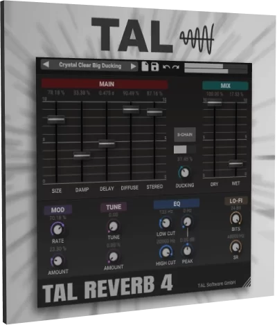 TAL Software - TAL-Reverb-4 4.0.2 VST, VST 3 (x64) [En]